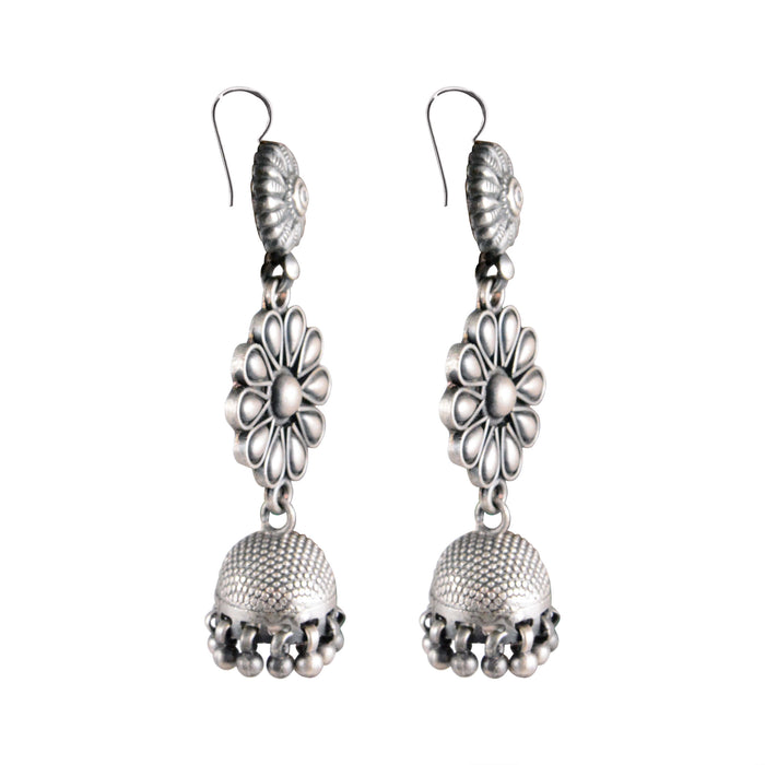 Tribal Earrings Silver Sylvan Jhumkas 2