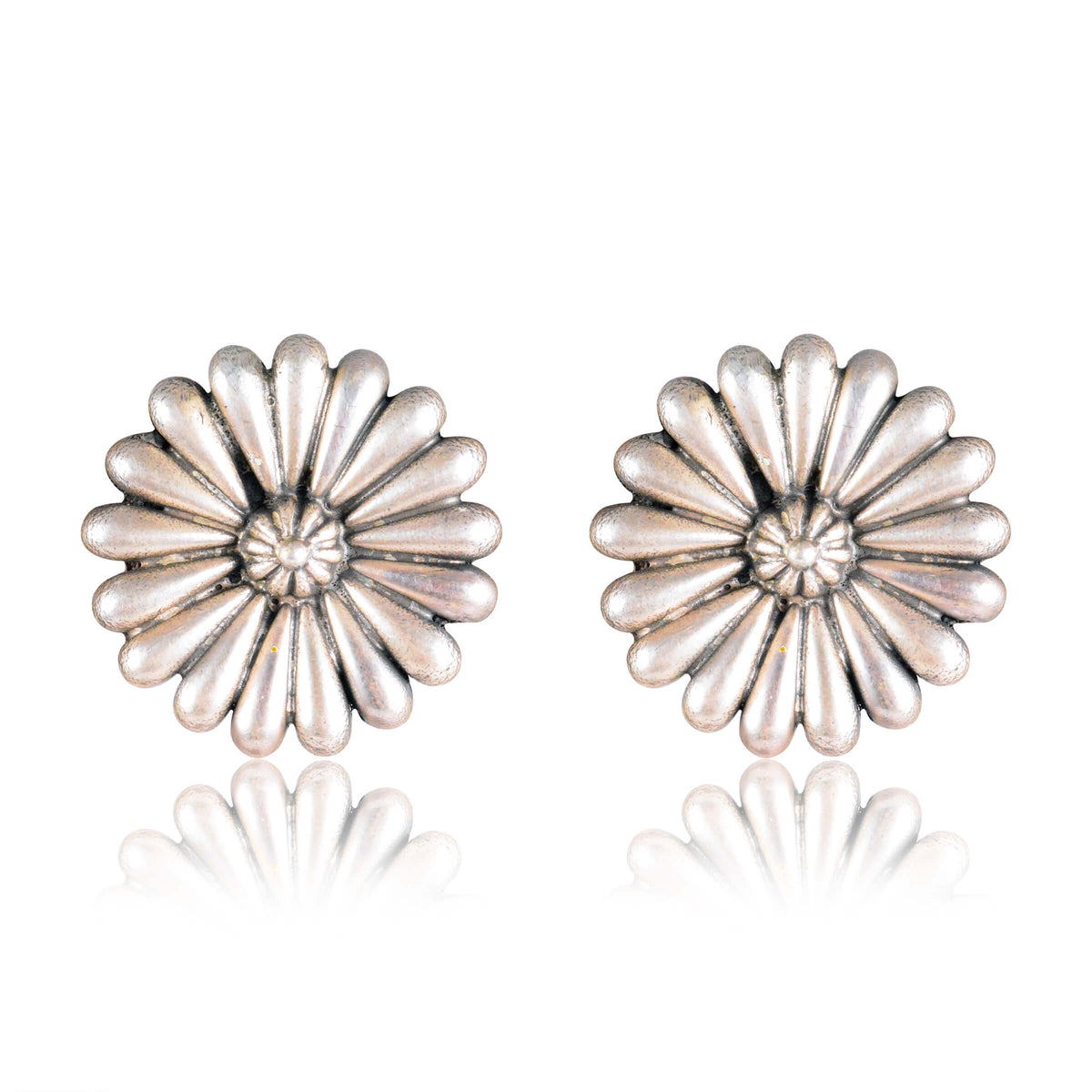 Tribal Earrings Taral Silver Studs