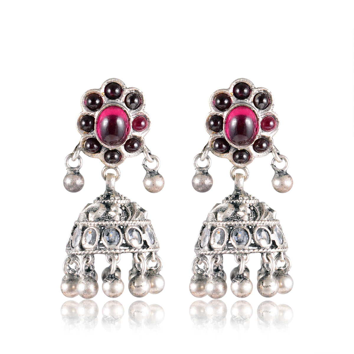 Tribal Earrings Vahini Dangling Jhumkas