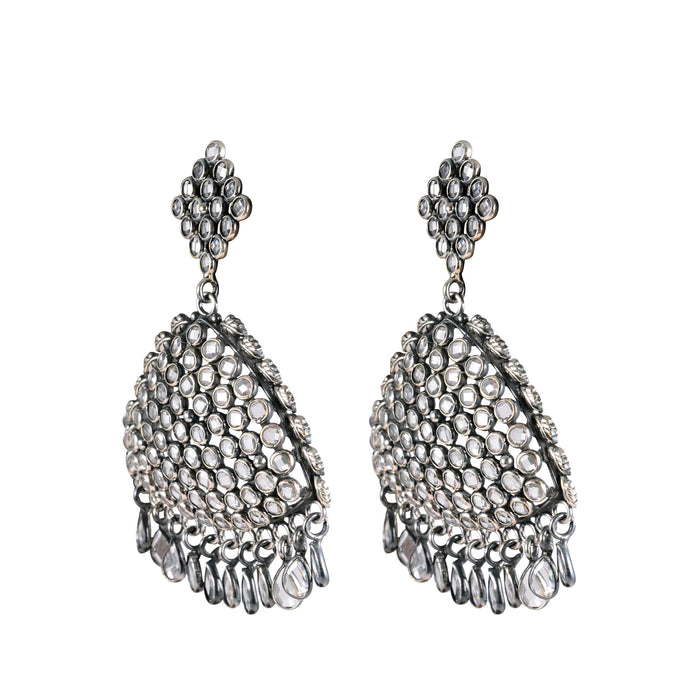 Tribal Earrings Vahini Pure Silver Drop Earring 2