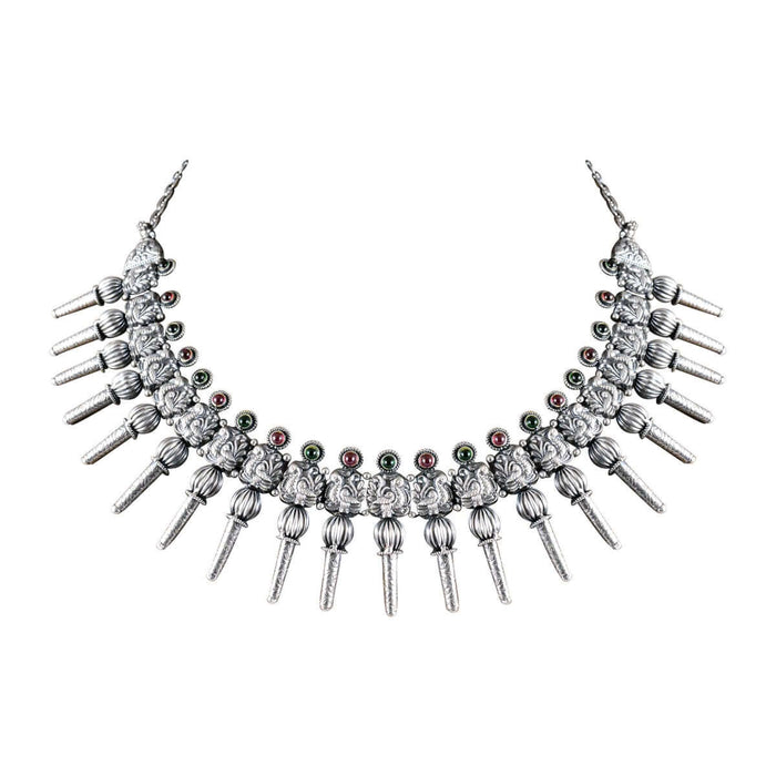 Tribal Necklace Cutting-Edge 925 Silver Suramya Necklace