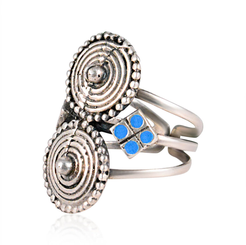 Tribal Rings Silver Banjaran Ring Image2