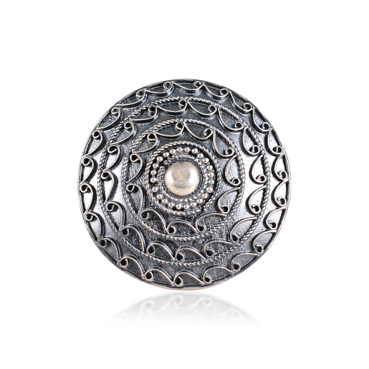 Tribal Rings Sterling Silver Shield Tribal Ring