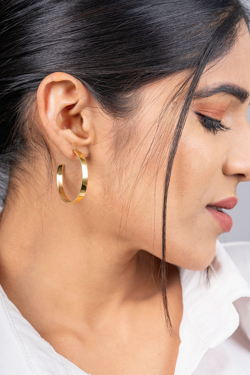 Hoop Bali Silver Earrings